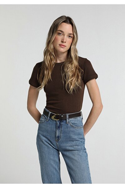 Colin's Slim Fit Women's Brown T-Shirt