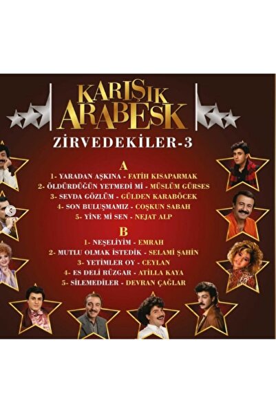 AJS Müzik Karışık Arabesk Zirvedekiler 3 - Plak