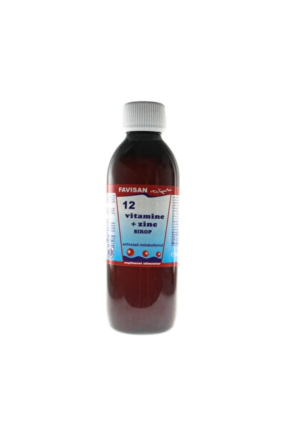 Favisan Sirop 12 Vitamine + ZN Favisan, 250 ml