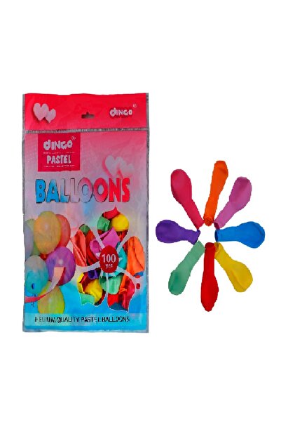 Generic Party Panda Pastel Color Balloons, 100 Pieces