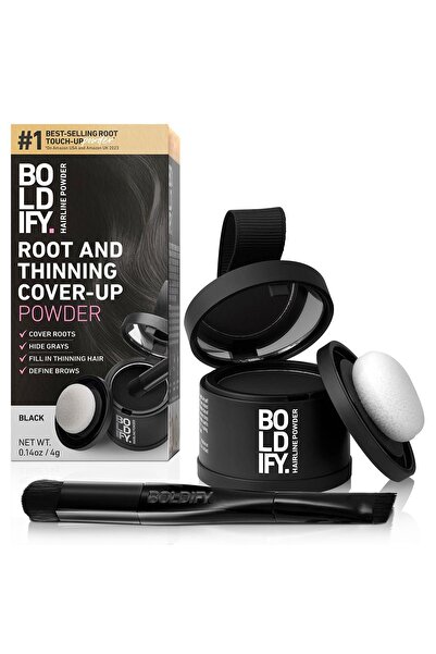 Boldify Hairline Powder Dip Kapatıcı Saç Pudrası Siyah 4GR