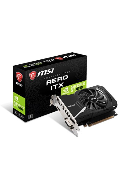 MSI Vga Geforce Gt 1030 Aero Itx 2gd4 Oc Gt1030 2gb Ddr4 64b Dx12 Pcıe 3.0 X1...