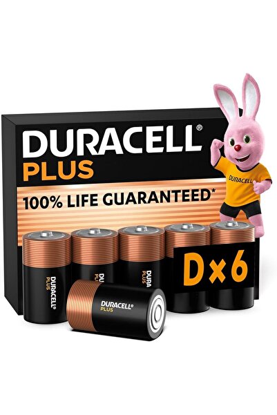 Duracell Σετ 6 αλκαλικών μπαταριών D 1.5V, LR20