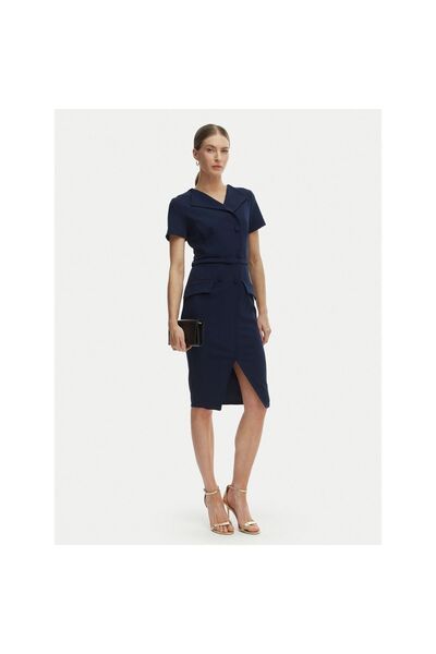 RINASCIMENTO Rochie de cocktail pentru femei CFC0127893003 Bleumarin