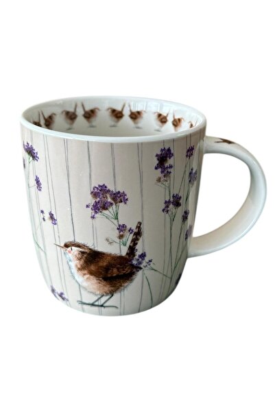 Alex Clark Cana Wren and Verbena, ceramica, cu cutie, multicolor, 400 ml