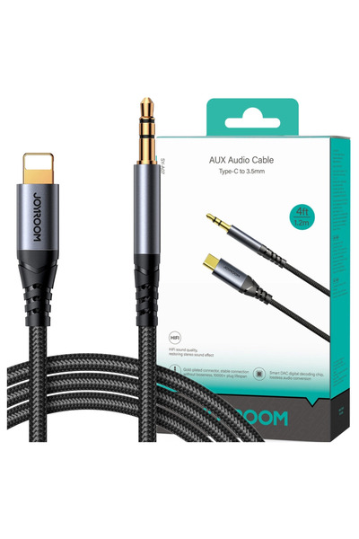 Joyroom Cablu audio Lightning la Mini Jack 3.5mm Aux Sy-A06 pentru iPhone