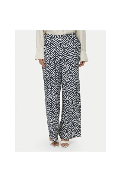 Vero Moda Pantaloni de damă din material textil 10303759 Bleumarin