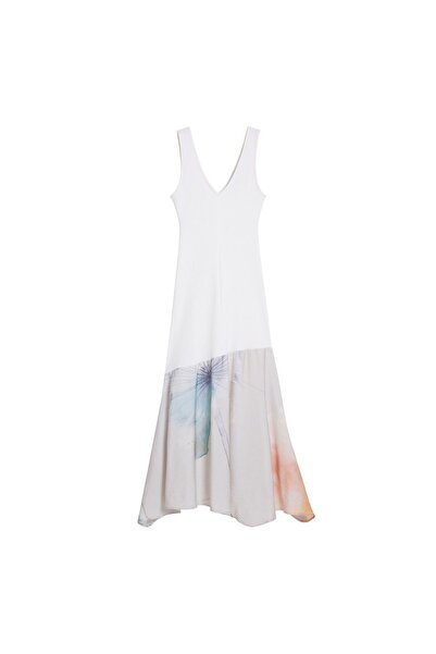 Desigual Rochie de zi pentru femei 25WWVK38 Albă