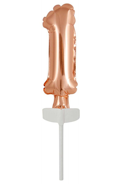 AMSCAN Balon cifra 1, Amscan, Folie, 13 cm, Auriu