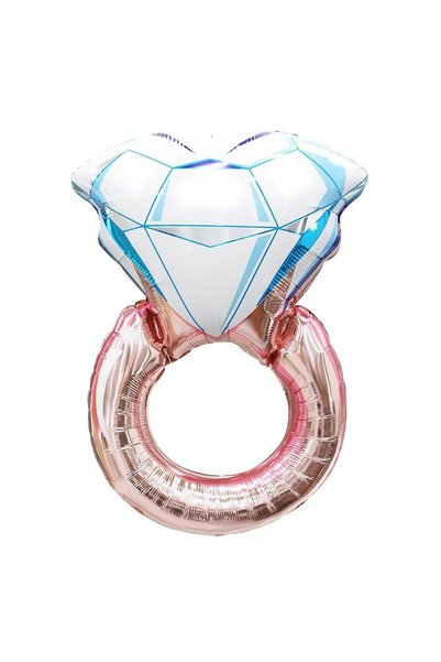 Godan Balon folie in forma de inel Godan, balon foil cu design diamant, pentr...