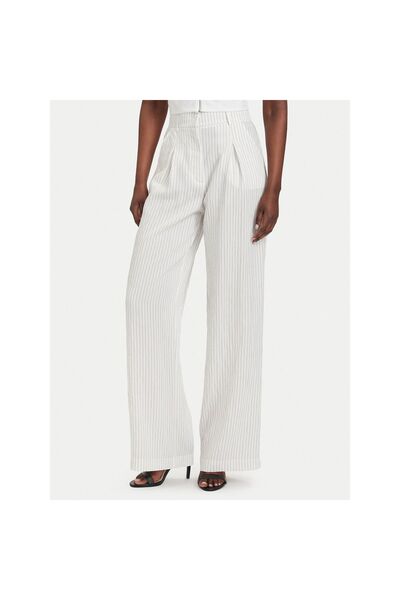 Patrizia Pepe Pantaloni de damă din material textil 2P1782 A766 Alb