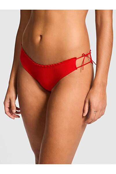 PINK Pamuklu Yandan Bağlamalı Bikini Külotu