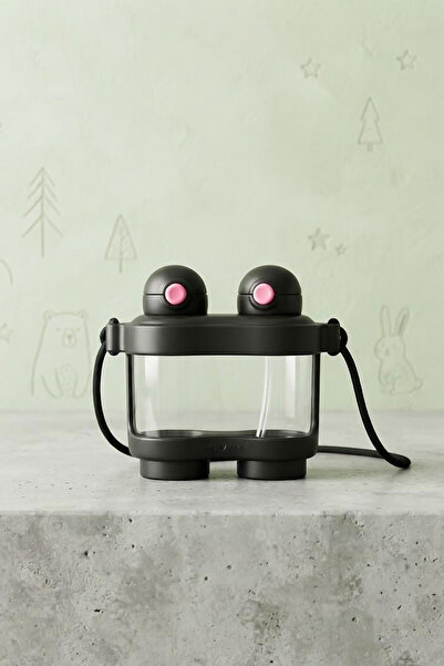 Kitchen Life Double Lid, Leak-Proof Polycarbonate Water Bottle with Strap and...