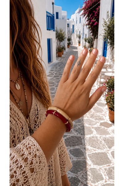 GMN COLLECTION YENİ SEZON YENİ SERİ SUMMER FASHİON 3'LÜ GOLD DETAYLI İNCE ESN...