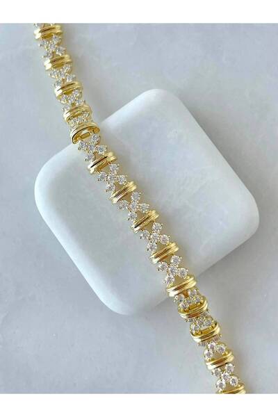 Haziran Steel & Xuping Stone Bracelet with Star and Heart-Shaped Figures