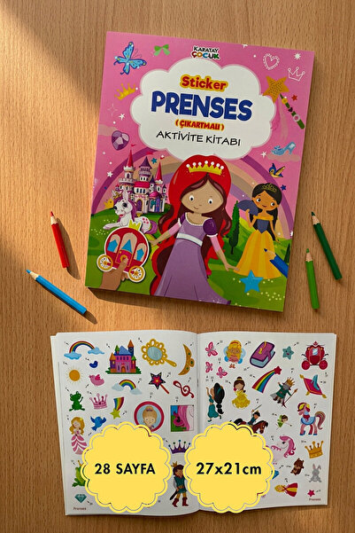 Bimotif Çıkartmalı, Sticker Etkinlik ve Aktivite Kitabı, Prenses (Toplam 28 S...