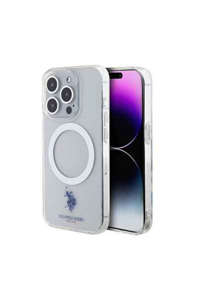 zore iPhone 15 Pro Kılıf Orjinal Lisanslı M-safe Şarj Özellikli Transparan Ta...