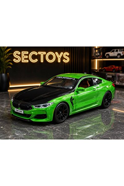 scntoys Bmw M8 Diecast Metal 1.24 Scale Car Door Trunk Hood Opens Green