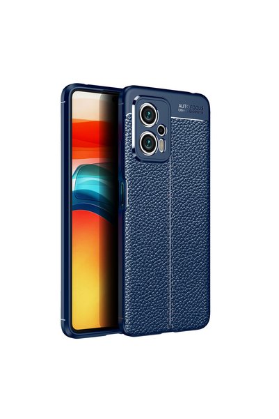 zore Xiaomi Poco X4 Gt Case Leather Look Silicone with Camera Protection Ulti...