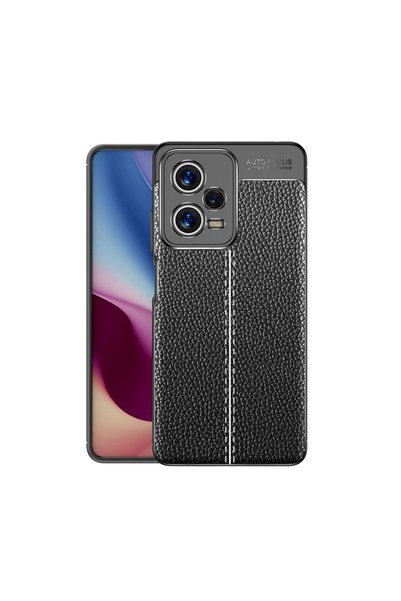 tekno grup Xiaomi Redmi Note 12 5g Case Leather Look Silicone with Camera Pro...