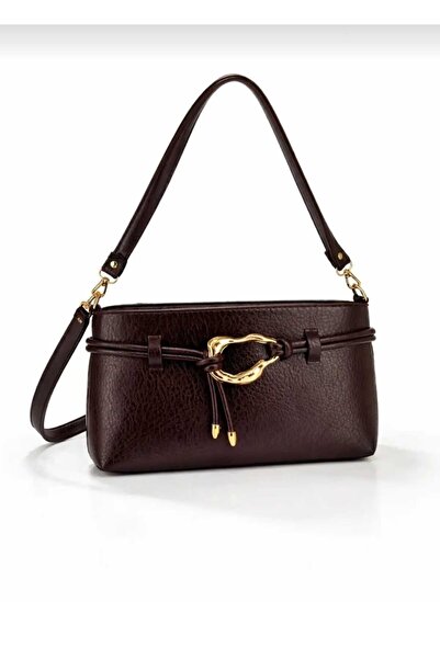 Askora Gold Buckle Baguette Women's Shoulder Bag |   Long Strap |   Casual & ...