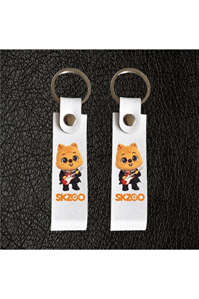 PEPİKON سلسلة مفاتيح Skzoo Stray kits han quokka على شكل حزام، حقيبة سيارة، إ...