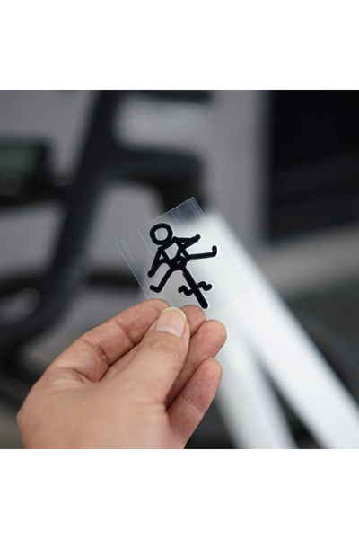 Choice1 Black 1PC Funny and Cute Cycling Bike Sticker Personality Creative Cy...