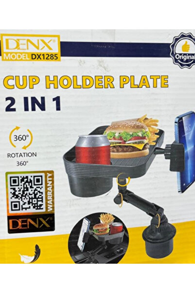 Denx Denx Brand Dx1285 Car Mount Cup Holder and Food Tray