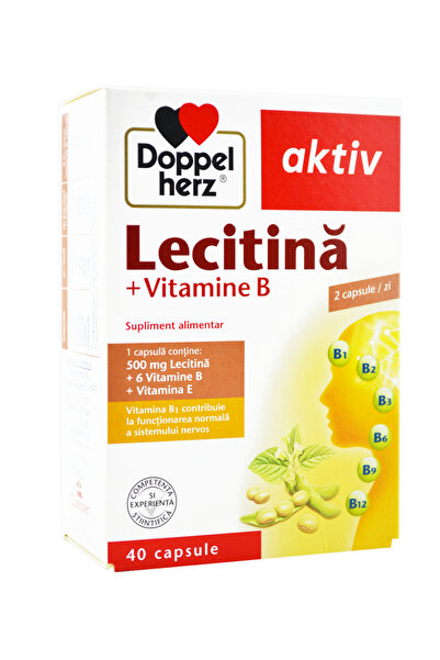 doppel herz Lecitina 500mg + Vitaminele B si E 40cps