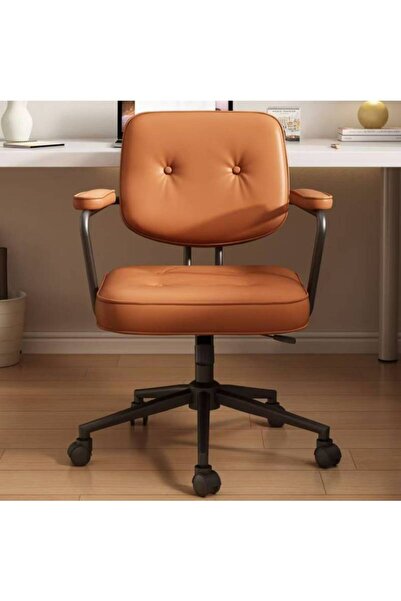 VmaxVision Retro Home Office Computer Desk Chair with Armrests, Mid-Back Swiv...
