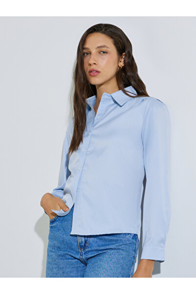 Styli Blue Long Sleeve Regular Fit Shirt