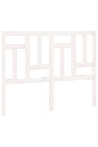vidaxl Tăblie de pat, alb, 205,5x4x100 cm, lemn masiv de pin