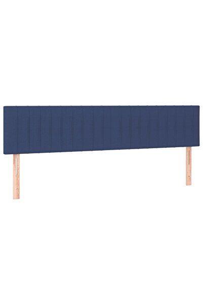 vidaxl Tăblii de pat, albastru, 180x5x78/88 cm, textil