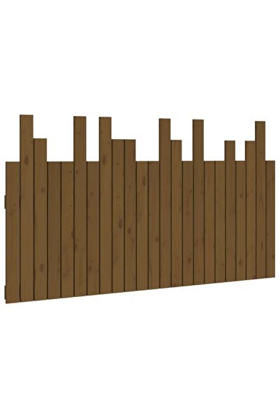 vidaxl Tăblie de pat de perete maro miere 146,5x3x80 cm lemn masiv pin