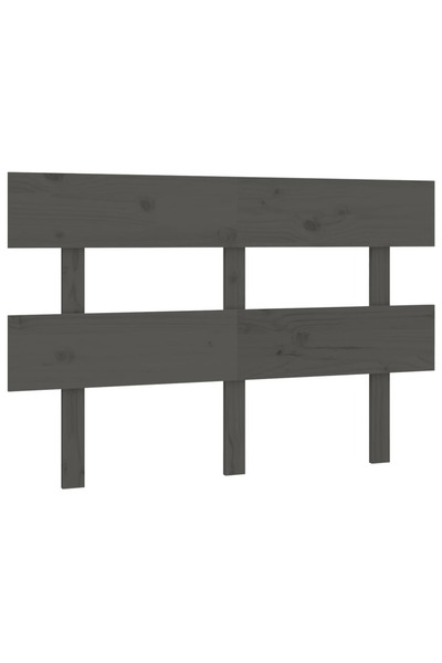 vidaxl Tăblie de pat, gri, 138x3x81 cm, lemn masiv de pin