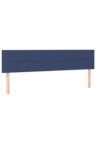 vidaxl Tăblii de pat, albastru, 180x5x78/88 cm, textil