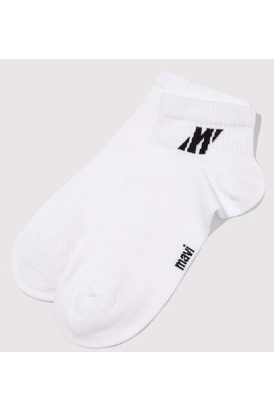 Mavi M0911962 N Pro Logo Embroidered Unisex Socks White