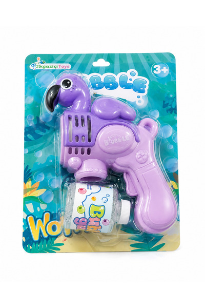 PONİKİDO Flamingo Baloncuk Tabancası Seti – Baloncuk Solüsyonu ve 4 Pil hediyeli