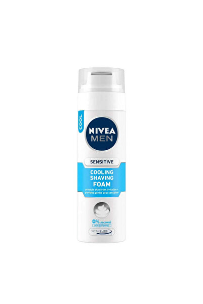 NIVEA Sensitive Fresh & Cool Shaving Foam – 200ml Alcohol-Free