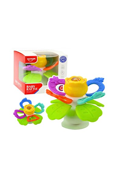 LEAN Jucărie senzorială pentru bebeluși, floare rotativă, accesorii pentru de...