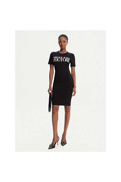 VERSACE JEANS COUTURE Γυναικείο Καθημερινό Φόρεμα 79HAOE05 CJ02E Μαύρο