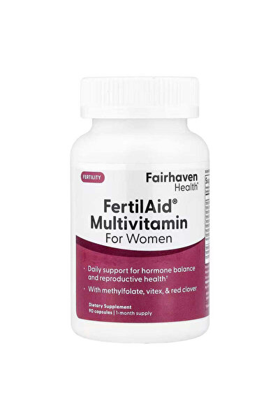Fairhaven Health FertilAid Multivitamin For Women With methylfolate vitex, & ...