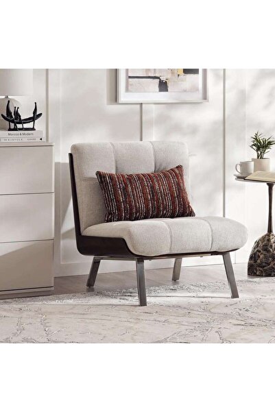 PAN HOME CAPITONNE SINGLE SEATER SOFA - BEIGE