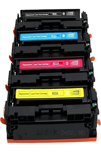 ZHENFU-MEI خرطوشة حبر 222A (مع شريحة) بديلة لـ HP 222A W2220A W2221A W2222A W...