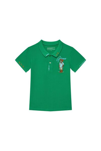 Guess Polo băieți N6GP01K9WF4 Verde