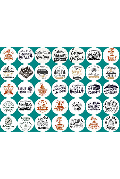 TELLGRAF Adventure Themed Sticker Set (21X30 cm 1 Set)
