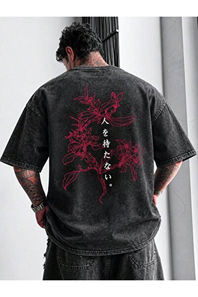 bellanova Hanan Unisex Colorful Oversize Printed T-Shirt Streetwear Comfortab...