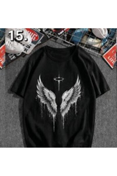 classy moda Unisex πολύχρωμο μπλουζάκι με στάμπα Oversize Streetwear Άνετη εφ...