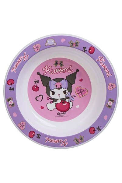 kuromi Bol din plastic alb, roz, lila, cu model, Ø16 cm