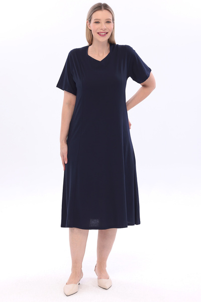 Nehir tekstil Pentagonal Collar Piece Stitched Half Sleeve Plus Size Cotton C...